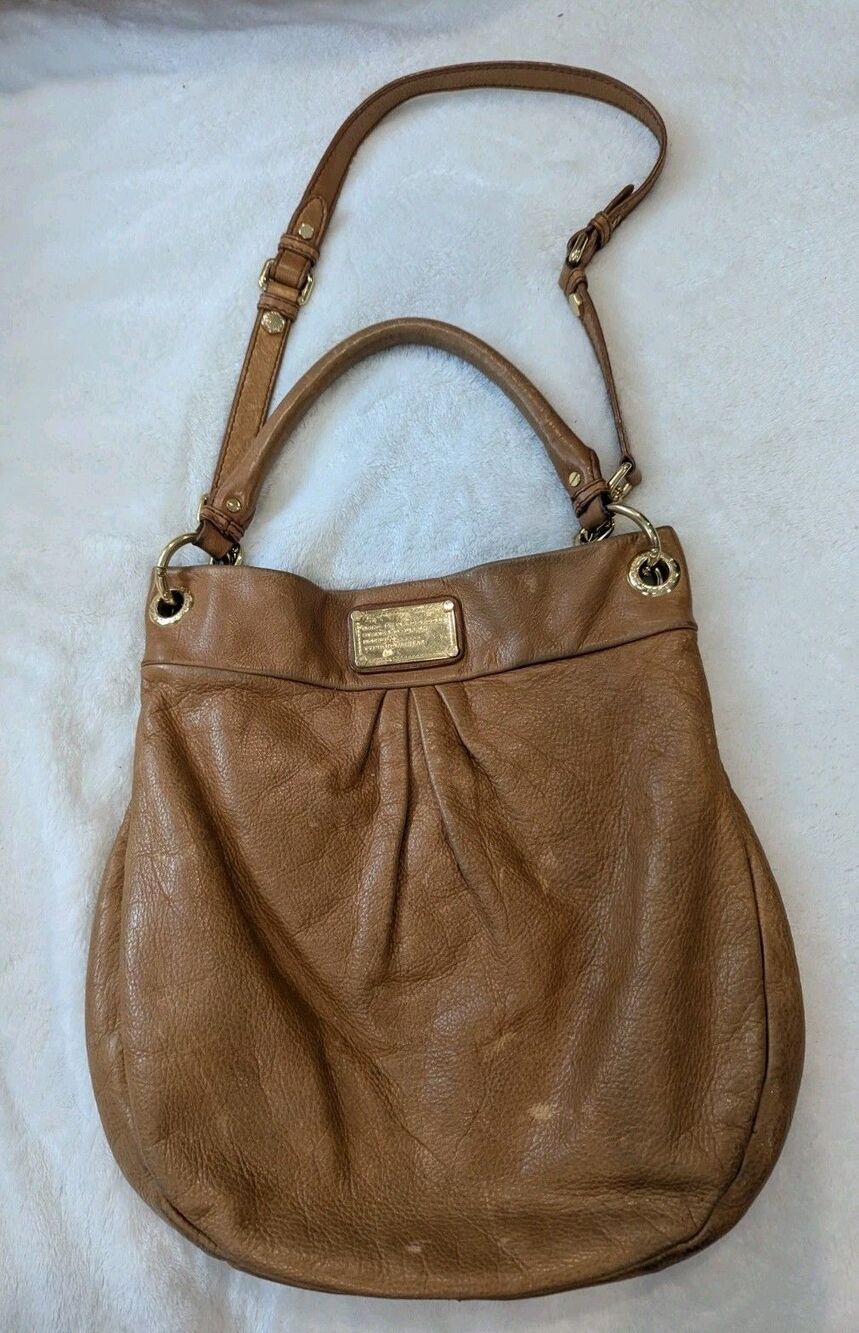 Vintage 90s MARC by MARC JACOBS Whiskey Colored Leather Classic Q - Hillier Hobo